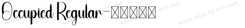 Occupied Regular字体转换